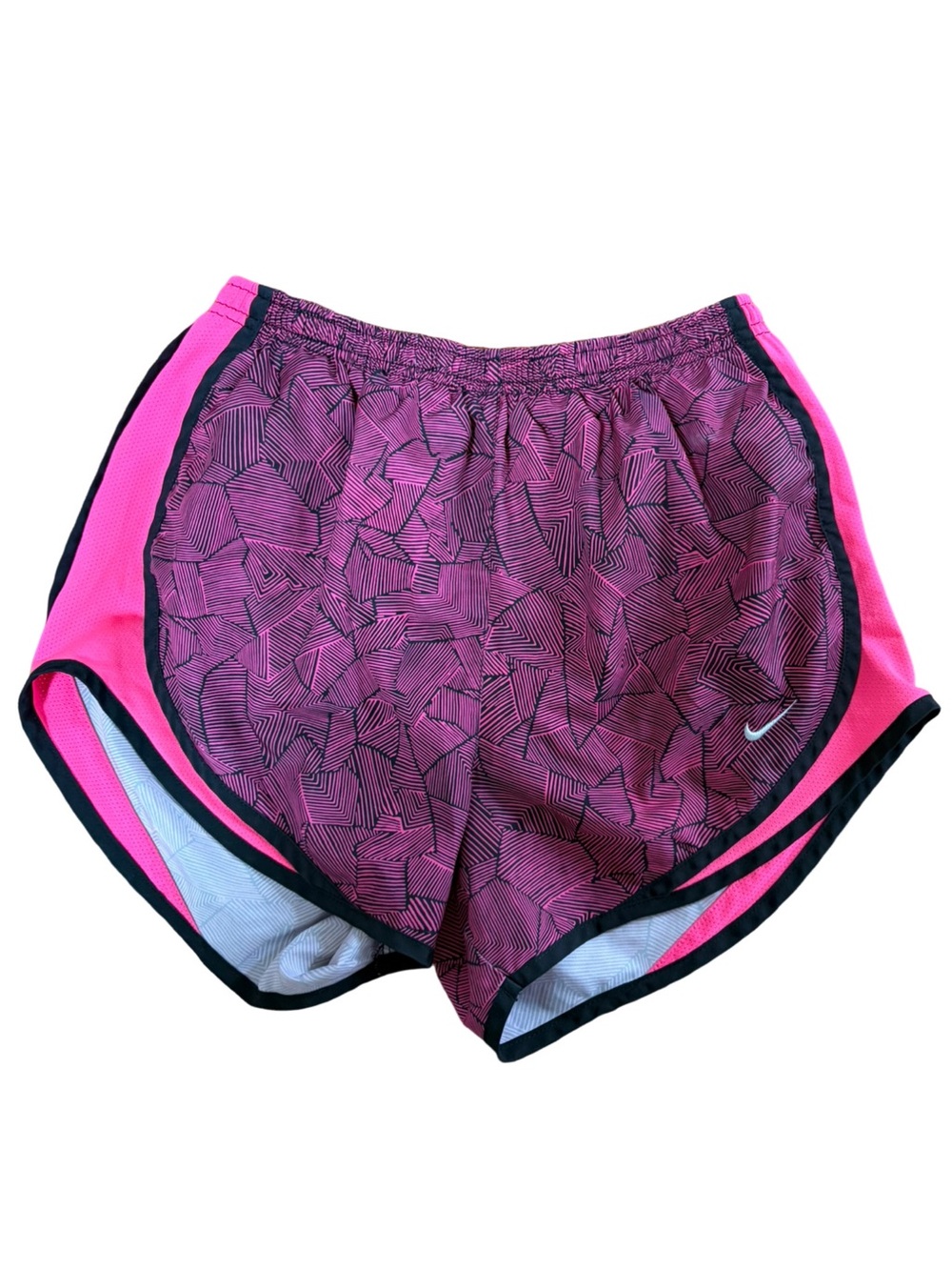Nike Dri-FIT Pink Geometric Print Running Shorts Size Small